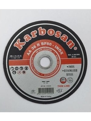 Toptan Bulurum Karbosan Thinline Inox Kesici 180X1,9X22,23 mm