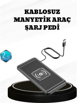 Toptan Bulurum 15W Manyetik Kablosuz Şarj Pedi Araç Masa Kullanımına Uygun Qi Şarj Cihazı