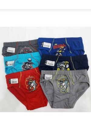 Tutku Erkek Çocuk (Kom_slıp_ Kulot) 6lı-Siyah-9-10 Yaş