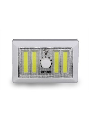 Toptan Bulurum 4 Ledli Pilli LED Lamba Güç Ayarlı LED Portatif Lamba LED Işık  Mıknatıslı Yapışkanlı