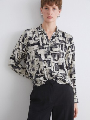 Lc Waikiki Yeni Sezon Desenli Kadın Gömlek