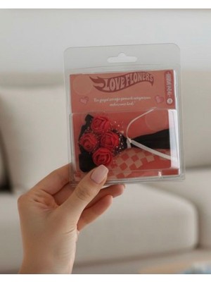 Tatlı Sebep Sevgililer Günü Hediyesi- Love Flowers- Aynalı Mini Çiçek Buketi Renkler Karışık Gönderilir