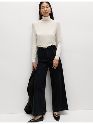 Marks & Spencer Dikişli Geniş Paça Jean