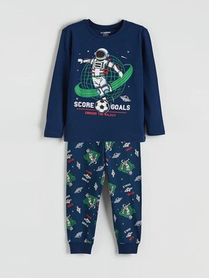 LC Waikiki Bisiklet Yaka Erkek Çocuk Pijama Takımı  (S6)