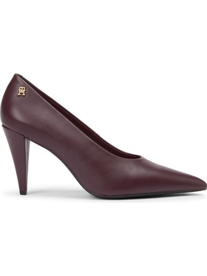 Tommy Hilfiger Bordo Kadın Topuklu Ayakkabı FW0FW08960XI8