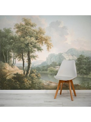 AYZUN Kendinden Yapışkanlı - Nehir Kenarındaki Ormanlık Tepelik M 200 x 130