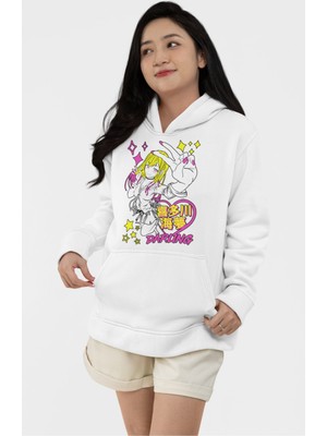 Fuddy Moda Unisex Marin Kitagawa Baskılı Kapüşonlu Sweatshirt, Oversize My Dress Up Darling Anime Hoodie