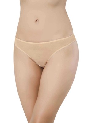 Moda Şahsenem Ten Rengi Kadın Günlük Pamuklu Likralı Özel Poşet Içinde Taşınabilir Acil Durum Slip Külot