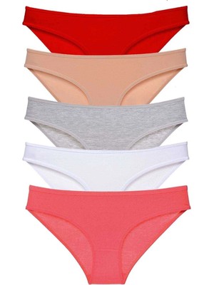 Moda Şahsenem 5 Adet Süper Eko Set Likralı Kadın Slip Külot 525