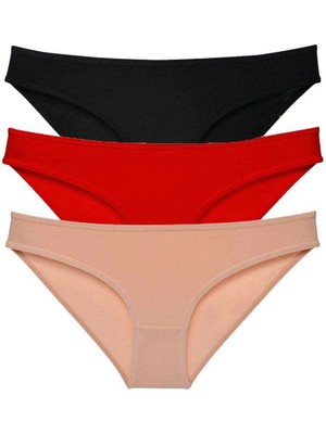 Moda Şahsenem 3 Adet Süper Eko Set Likralı Kadın Slip Külot 539