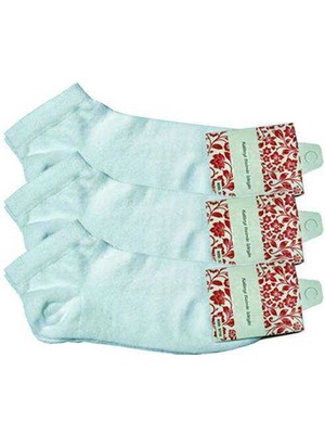 Moda Şahsenem Beyaz Kadın Bilek Çorap 3 Çift