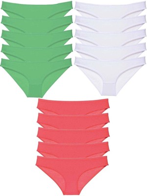 Moda Şahsenem 15 Adet Süper Eko Set Likralı Kadın Slip Külot 538