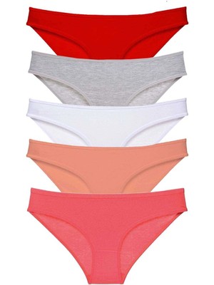 Moda Şahsenem 5 Adet Süper Eko Set Likralı Kadın Slip Külot 519