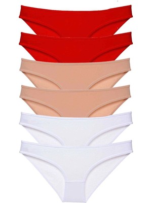 Moda Şahsenem 6 Adet Süper Eko Set Likralı Kadın Slip Külot 547