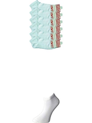 Moda Şahsenem Beyaz Kadın Bilek Çorap 6 Çift