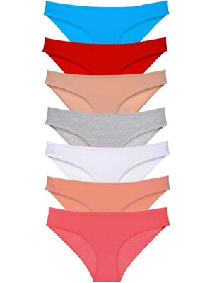 Moda Şahsenem 7 Adet Süper Eko Set Likralı Kadın Slip Külot Set 5