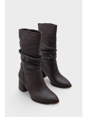 Capone Outfitters Marlie Yuvarlak Burunlu  Kadın Çizme