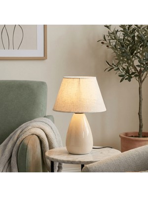 Homing Mira Seramik Krem Abajur 241937