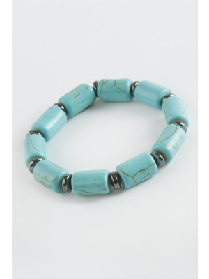 Nacario Çocuk Turkuaz Doğaltaş Bileklik 6 mm