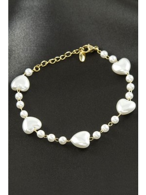 Nacario Xuping Kalp Inci Lüks Çelik Bileklik