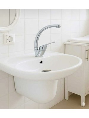 Yapı Kalite Krom Kare Delta Borulu Mutfak Eviye Bataryası Çift Girişlidir Sıcak Soğuk Garantili