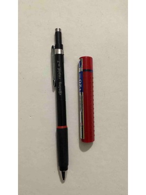 Rotring Rapid 0,7 mm Versatil Kalem + Faber-Castell 0,7 mm 120’LI Kırmızı Tüp Uç Seti
