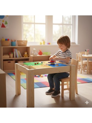 Masal Oyuncak Ahşap Bultak Aktivite Yaz sil Masası Classic