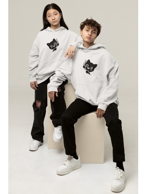Nevermind Sevgili Çift Kombini Özel Tasarım Oversize Kapüşonlu Sweatshirt – Trend Hoodie