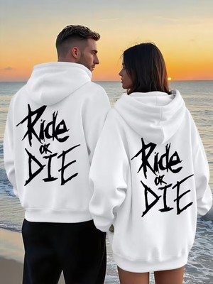 Nevermind Oversize Hoodie Ride Or Die Baskılı – Unisex Kapüşonlu Sweatshirt Sokak Modası