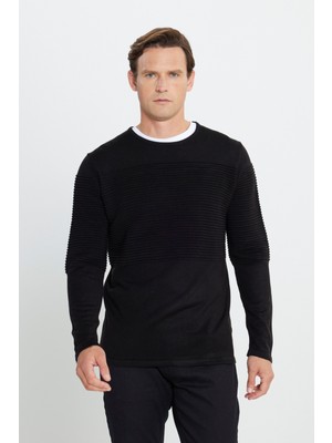 Standart Fit Bisiklet Yaka Triko Kazak