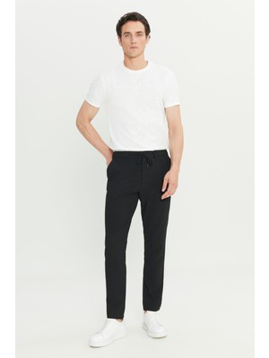 Altınyıldız Classics Slim Fit Dar Kesim Gofre Desenli Beli Bağlamalı Yan Cepli Travel Casual Pantolon