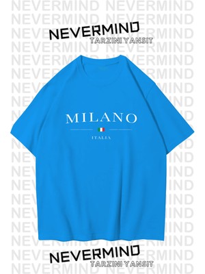 Nevermind Unisex Baskılı Oversize %100 Pamuk T-Shirt