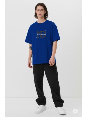 Nevermind Baskılı Oversize Tişört | Erkek Streetwear T-Shirt