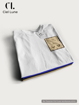 Nevermind Unisex Kadın Erkek Antik Mısır Baskılı Özel Tasarım Oversize T-Shirt