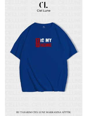 NEVERMIND Nevermind Unisex Kadın Erkek To GYM  Baskılı Özel Tasarım Oversize T-shirt