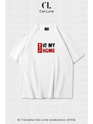 NEVERMIND Nevermind Unisex Kadın Erkek To GYM  Baskılı Özel Tasarım Oversize T-shirt