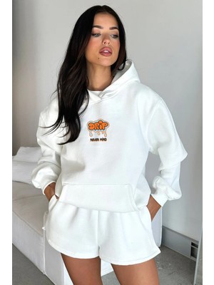 Nevermind Oversize Pamuklu Hoodie - Drip Streetwear Tasarım Sweatshirt