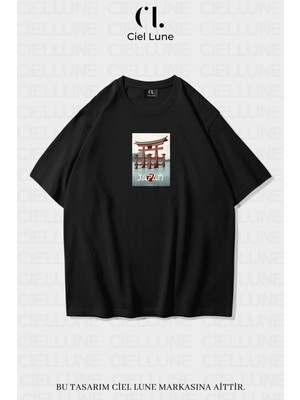 NEVERMIND Nevermind Unisex Kadın Erkek Japan Baskılı Özel Tasarım Oversize T-shirt