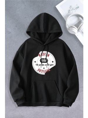Nevermind Unisex Kadın Erkek 18 Years Cool Girl Baskılı Sweatshirt 2 Iplik
