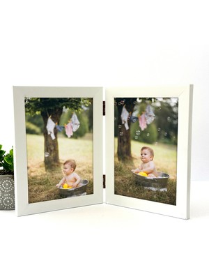 DecoLife Decolıfe Menteşeli Çerçeve, Fotoğraf Çerçevesi, Anı Çerçevesi, Resim Çerçevesi, Çoklu Çerçeve 21X15