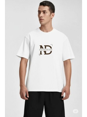 Nevermind Baskılı Oversize Tişört | Erkek Streetwear T-Shirt