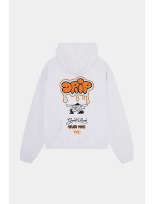 Nevermind Oversize Pamuklu Hoodie - Drip Streetwear Tasarım Sweatshirt