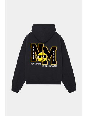 Nevermind Unisex Kapüşonlu Sweatshirt - Nm Baskılı Oversize Hoodie