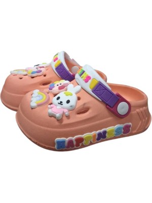 Benitto Kids Calx Kız Bebek-Çocuk Tavşan Figürlü Kaydırmaz Taban Terlik Sandalet BNT9047