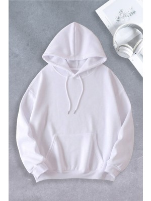 Nevermind Unisex Kadın Erkek Ciel Lune Markalı Oversize Sweatshirt 2 Iplik