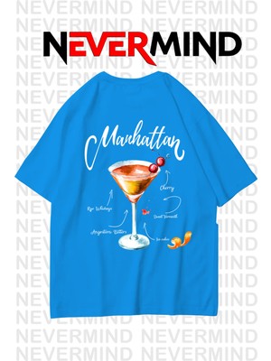 Nevermind Unisex Manhattan Kokteyl Oversize Tişört