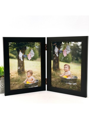 DecoLife Decolıfe Menteşeli Çerçeve, Fotoğraf Çerçevesi, Anı Çerçevesi, Resim Çerçevesi, Çoklu Çerçeve 21X15