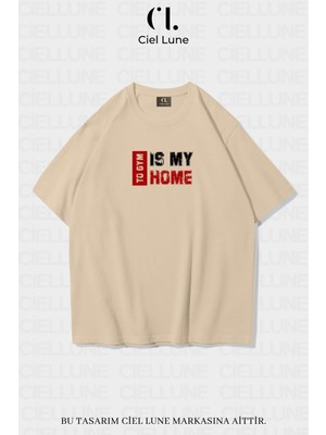 NEVERMIND Nevermind Unisex Kadın Erkek To GYM  Baskılı Özel Tasarım Oversize T-shirt