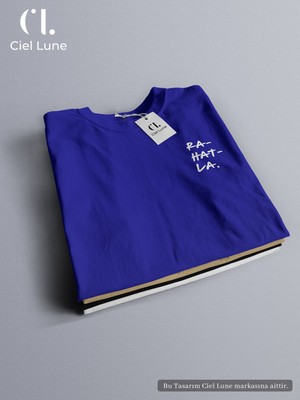 NEVERMIND Nevermind Unisex Be Calm Özel Tasarım - Oversize T-Shirt