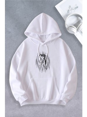 Nevermind Unisex Kadın Erkek Astronot Modeli Oversize Sweatshirt